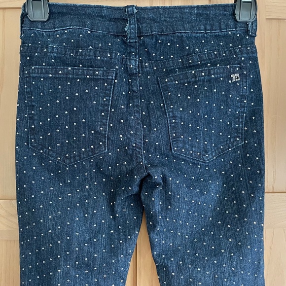 Joe's Jeans Medium Wash Studded Skinny Jeans Black Pistol Girl's 12 - Picture 7 of 11